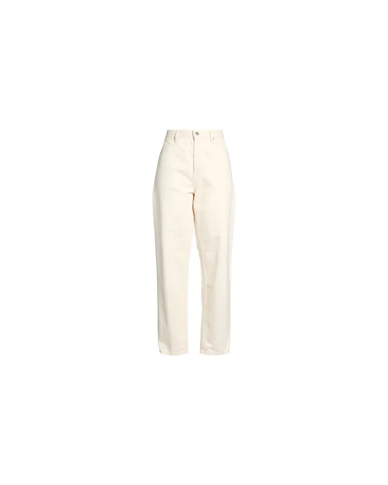 Jil Sander HOSEN & RÖCKE - Jeanshosenauf YOOX.COM Cremeweiß