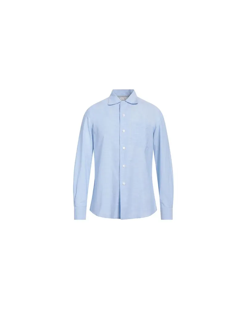 Brunello Cucinelli TOPS - Hemdenauf YOOX.COM Hellblau