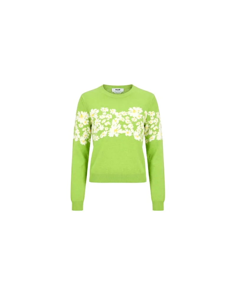 MSGM STRICKWAREN - Pulloverauf YOOX.COM Säuregrün