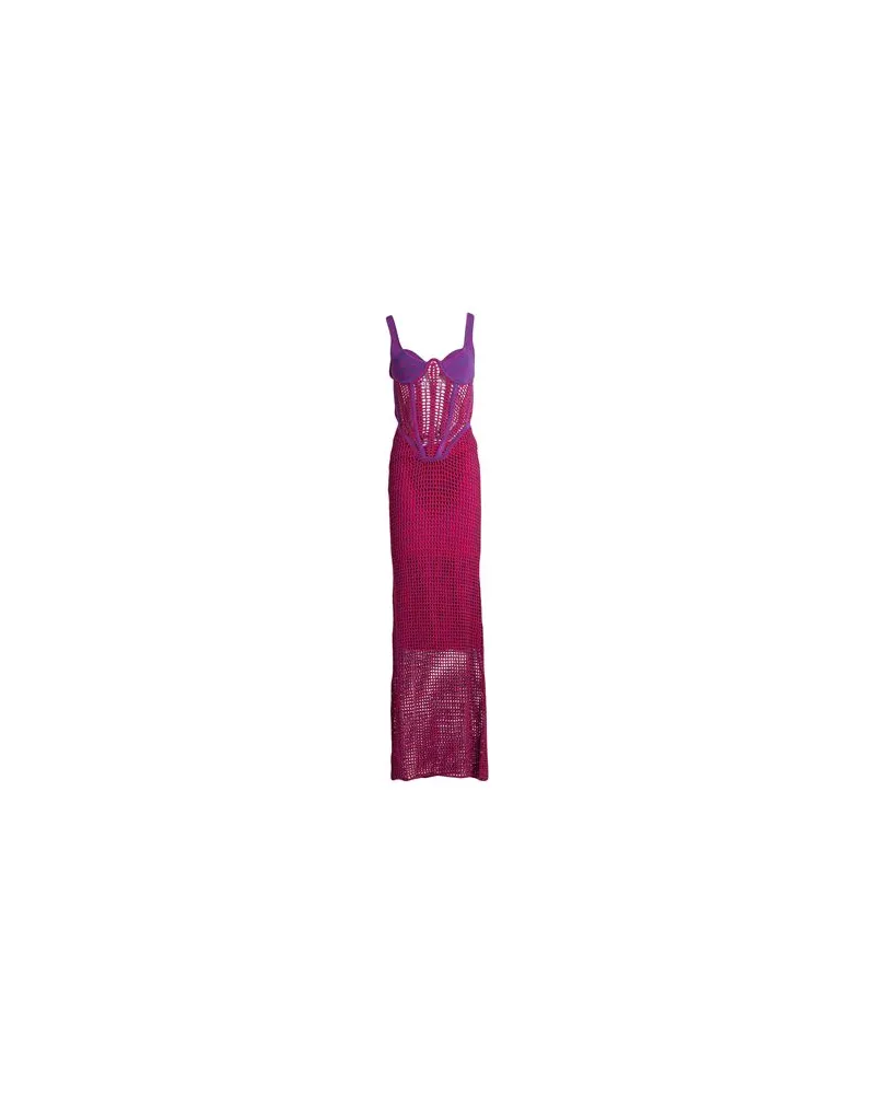 Dion Lee KLEIDER - Maxi-Kleiderauf YOOX.COM Magenta