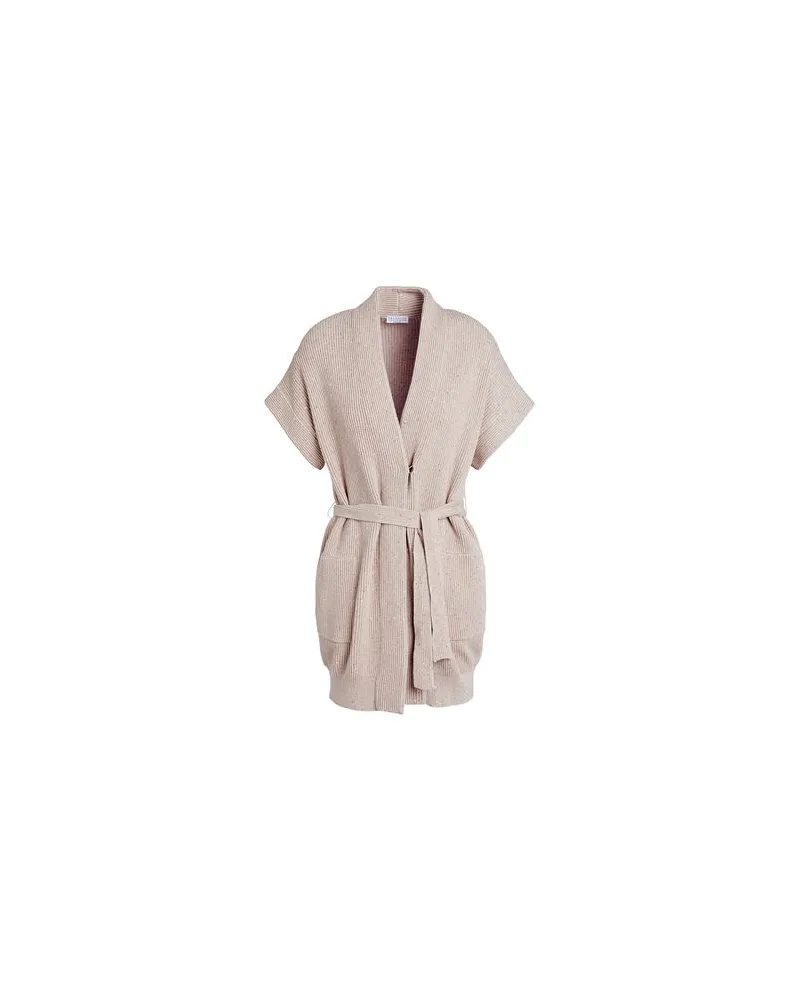 Brunello Cucinelli STRICKWAREN - Strickjackenauf YOOX.COM Sand