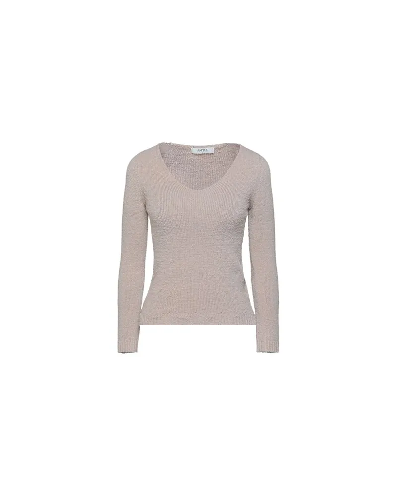 Alpha Studio STRICKWAREN - Pulloverauf YOOX.COM Beige