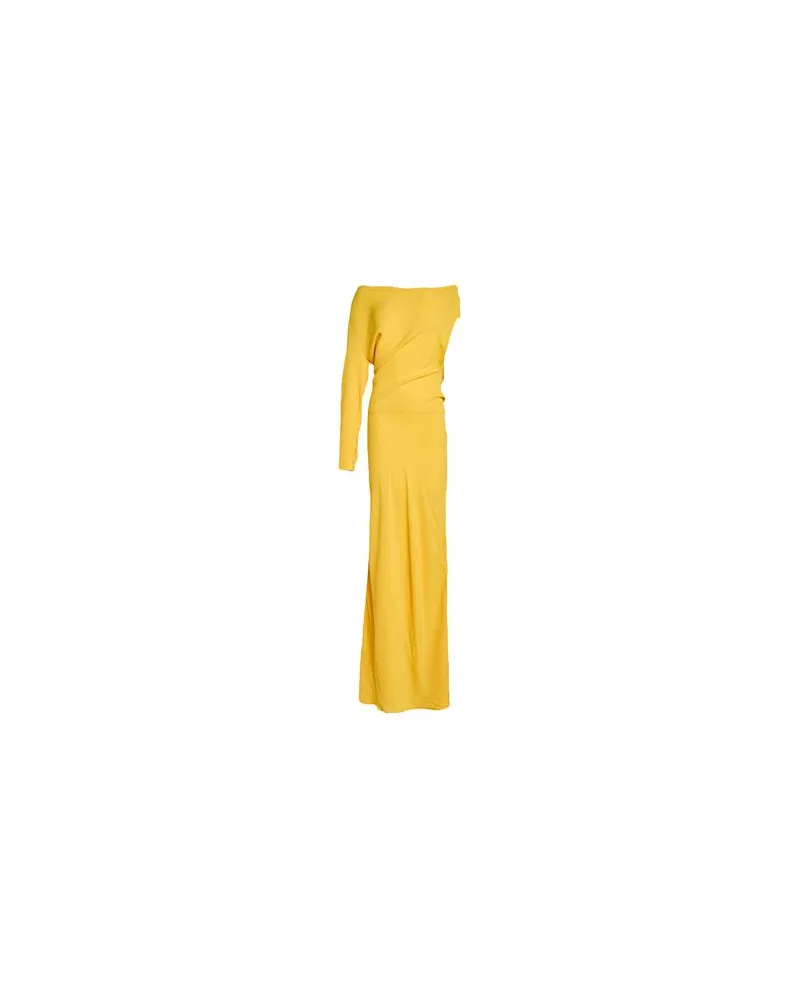 Semicouture KLEIDER - Maxi-Kleiderauf YOOX.COM Gelb