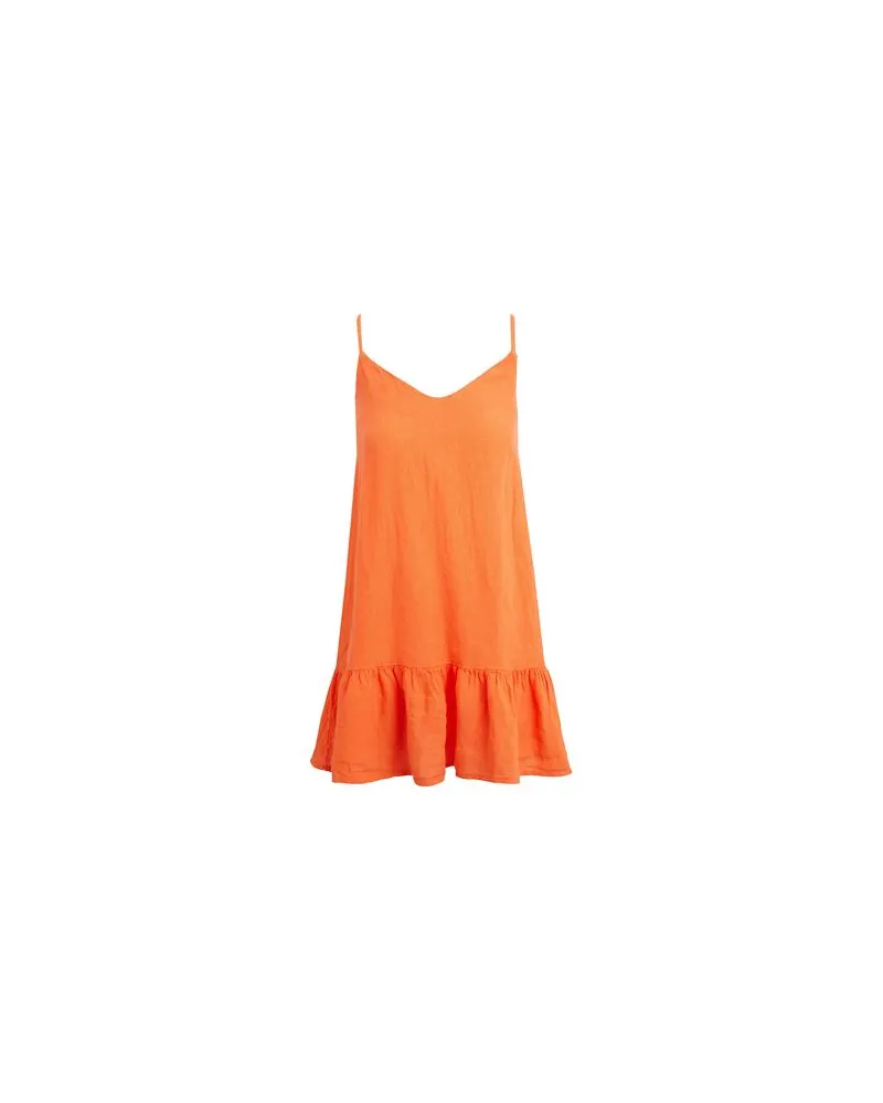 8 by Yoox LINEN SLIP MINI DRESS  - KLEIDER - Mini-Kleiderauf YOOX.COM Orange