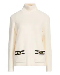 Elisabetta Franchi Rollkragenpullover Elfenbein