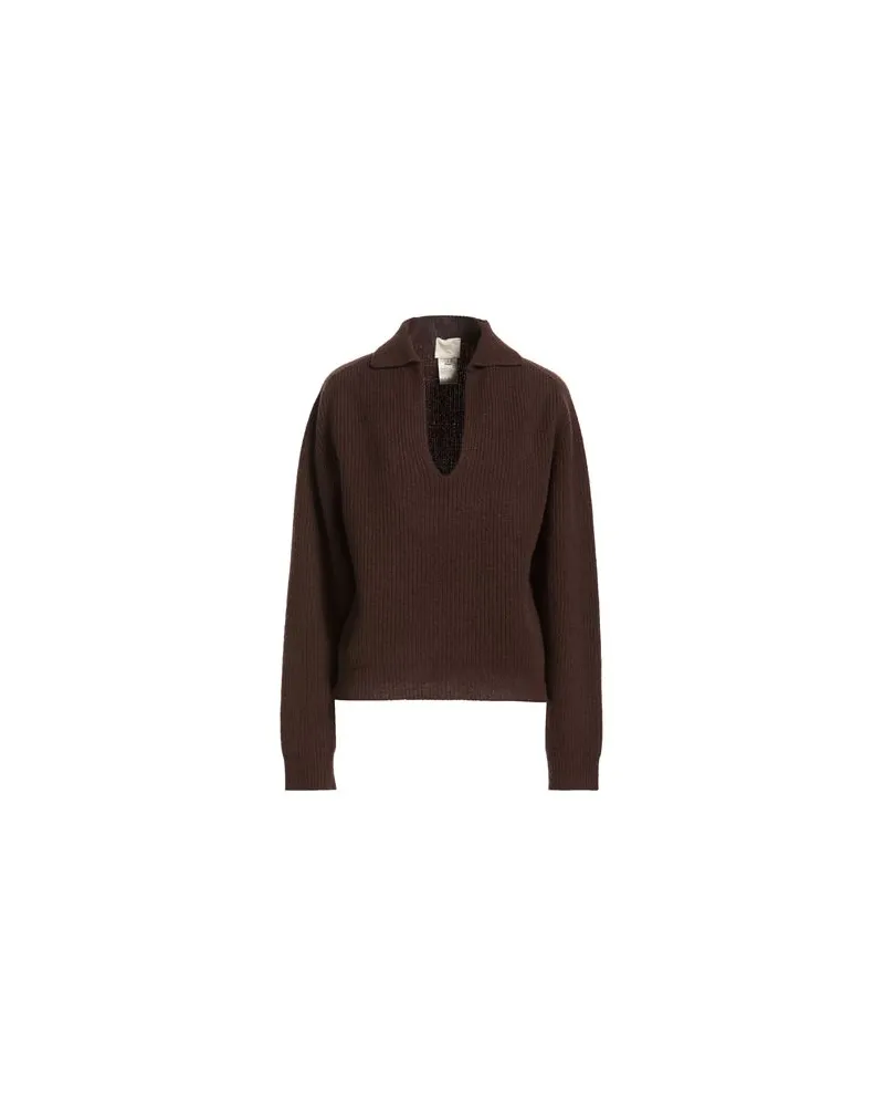 ALYSI CHOCOLAT - STRICKWAREN - Pulloverauf YOOX.COM Schokobraun