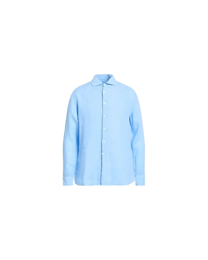 120% Lino TOPS - Hemdenauf YOOX.COM Hellblau