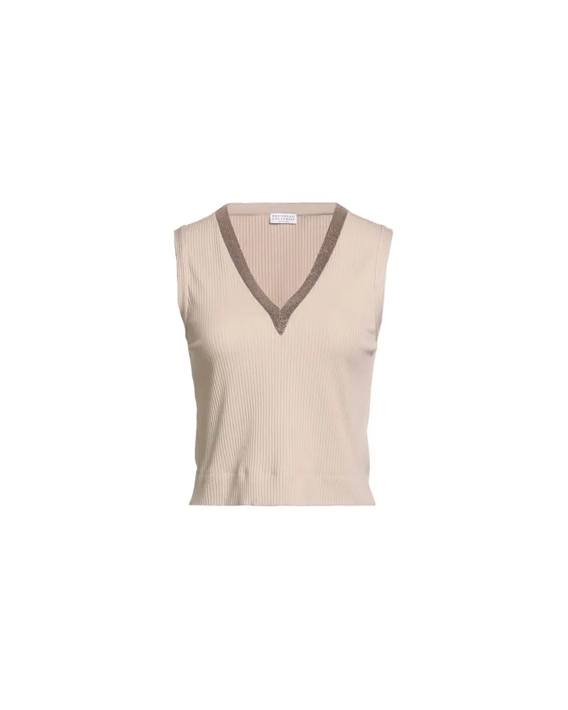 Brunello Cucinelli STRICKWAREN - Pulloverauf YOOX.COM Beige
