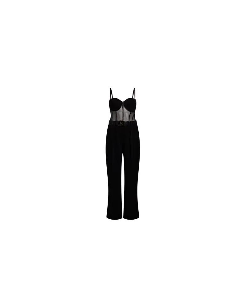 Elisabetta Franchi OVERALLS - Jumpsuitsauf YOOX.COM Schwarz