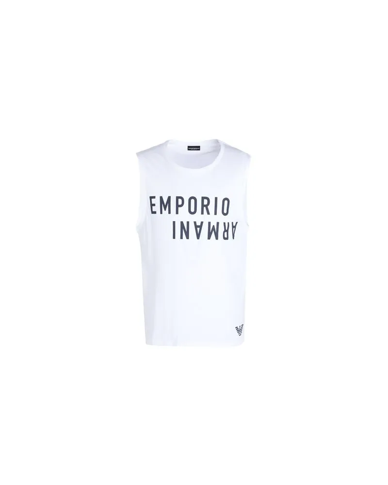 Emporio Armani MENS KNIT SLEVELESS  - TOPS - T-shirtsauf YOOX.COM Weiß