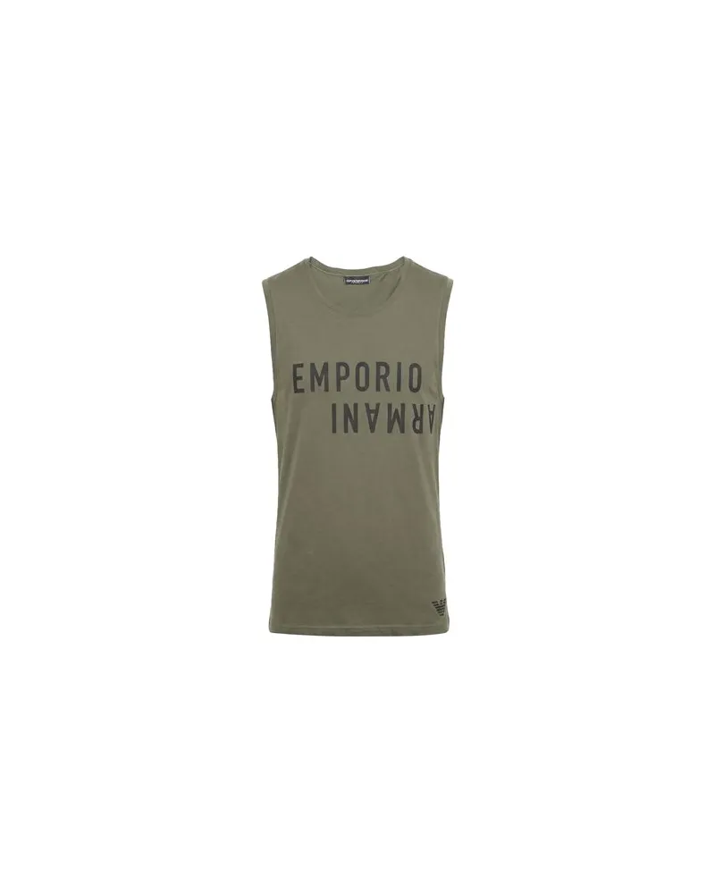 Emporio Armani MENS KNIT SLEVELESS  - TOPS - T-shirtsauf YOOX.COM Militärgrün