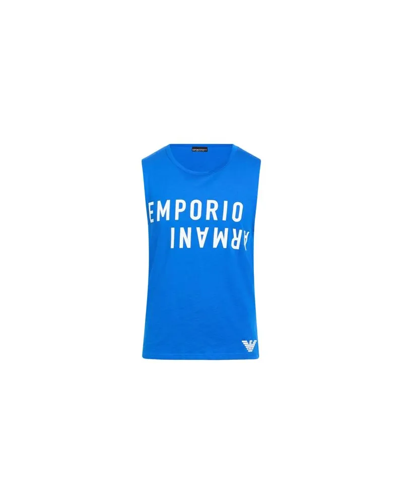 Emporio Armani MENS KNIT SLEVELESS  - TOPS - T-shirtsauf YOOX.COM Königsblau