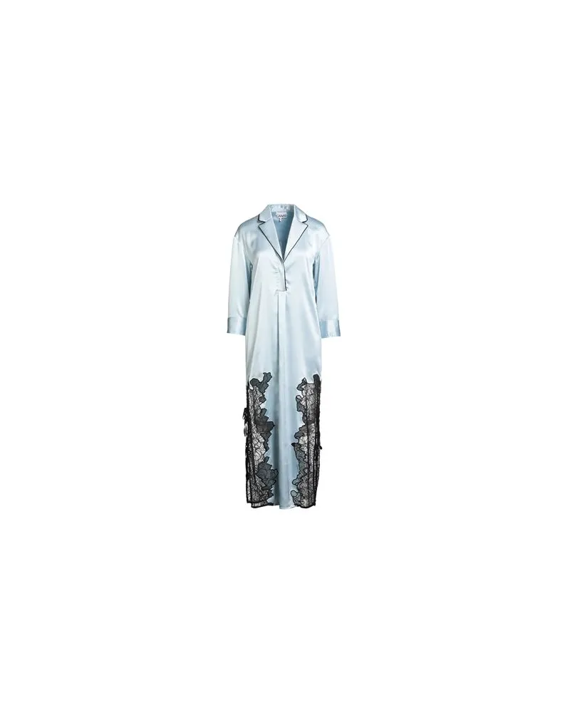 Ganni KLEIDER - Maxi-Kleiderauf YOOX.COM Himmelblau