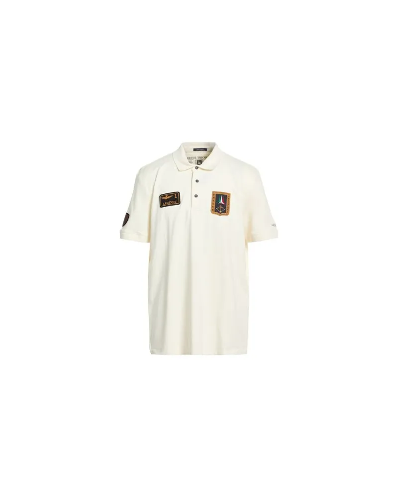 Aeronautica Militare TOPS - Poloshirtsauf YOOX.COM Cremeweiß