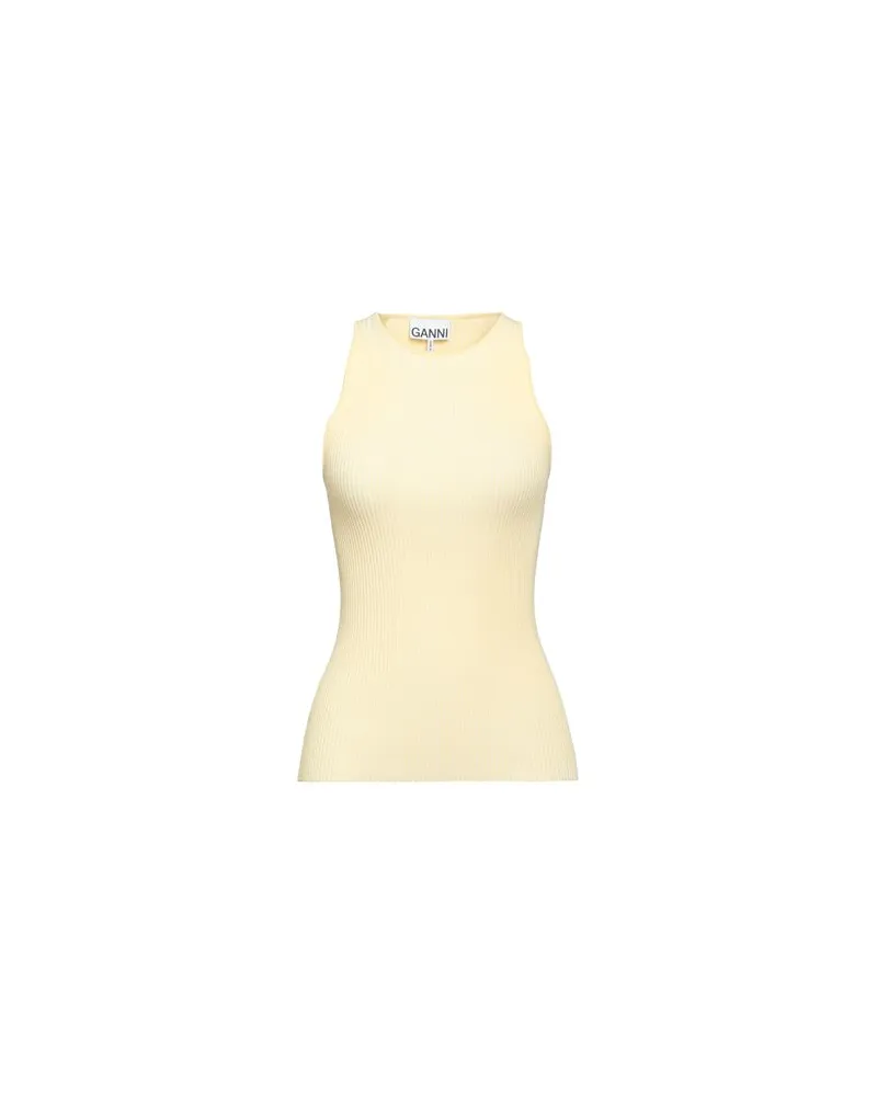 Ganni TOPS - Topsauf YOOX.COM Pastellgelb