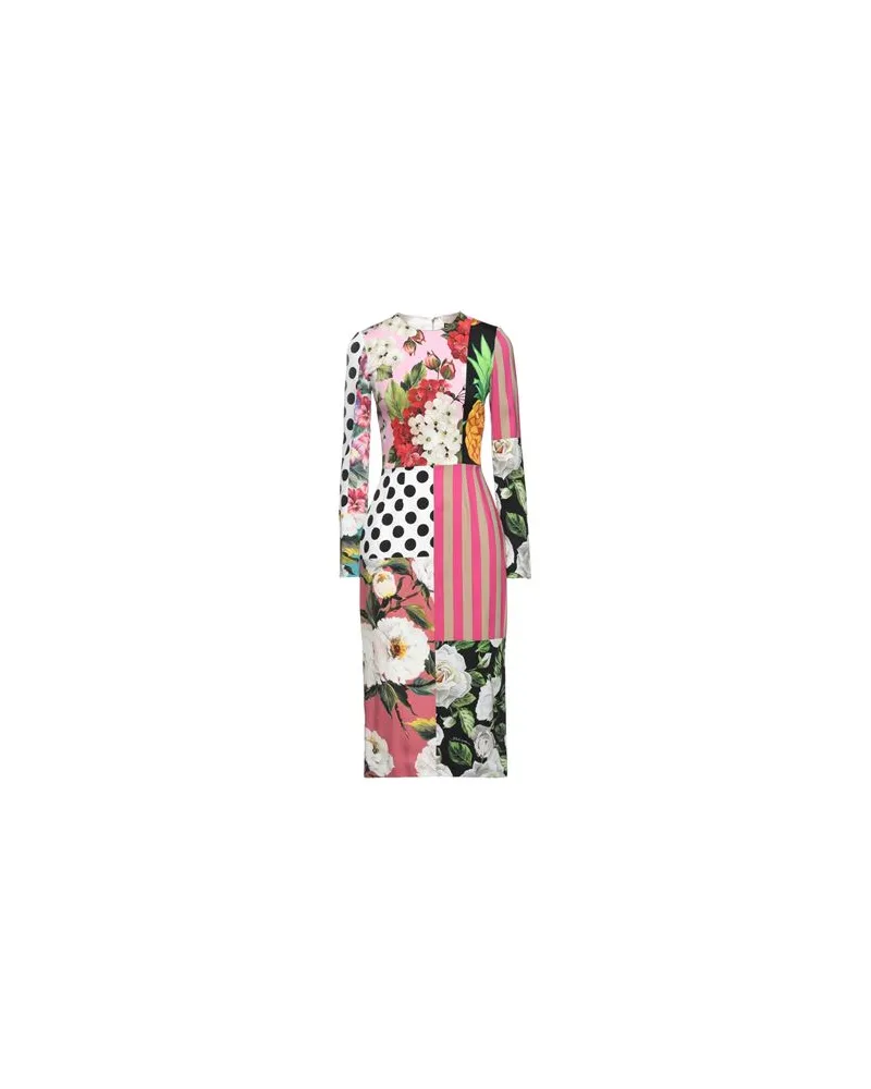 Dolce & Gabbana KLEIDER - Midi-Kleiderauf YOOX.COM Rosa