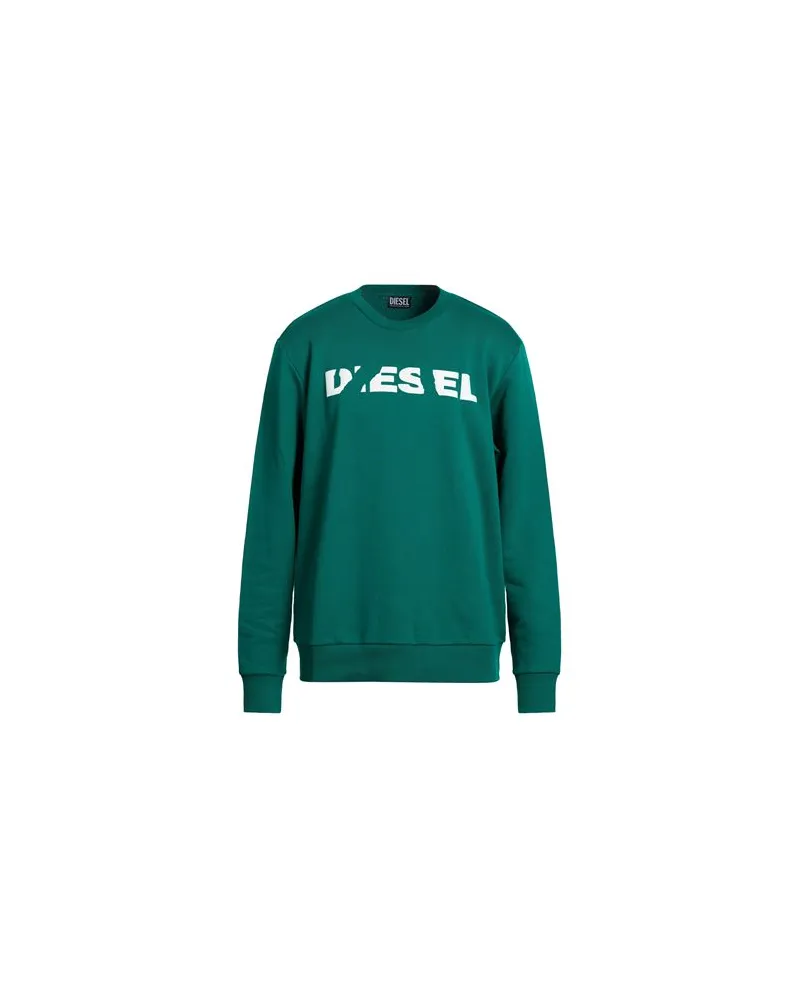 Diesel TOPS - Sweatshirtsauf YOOX.COM Smaragdgrün