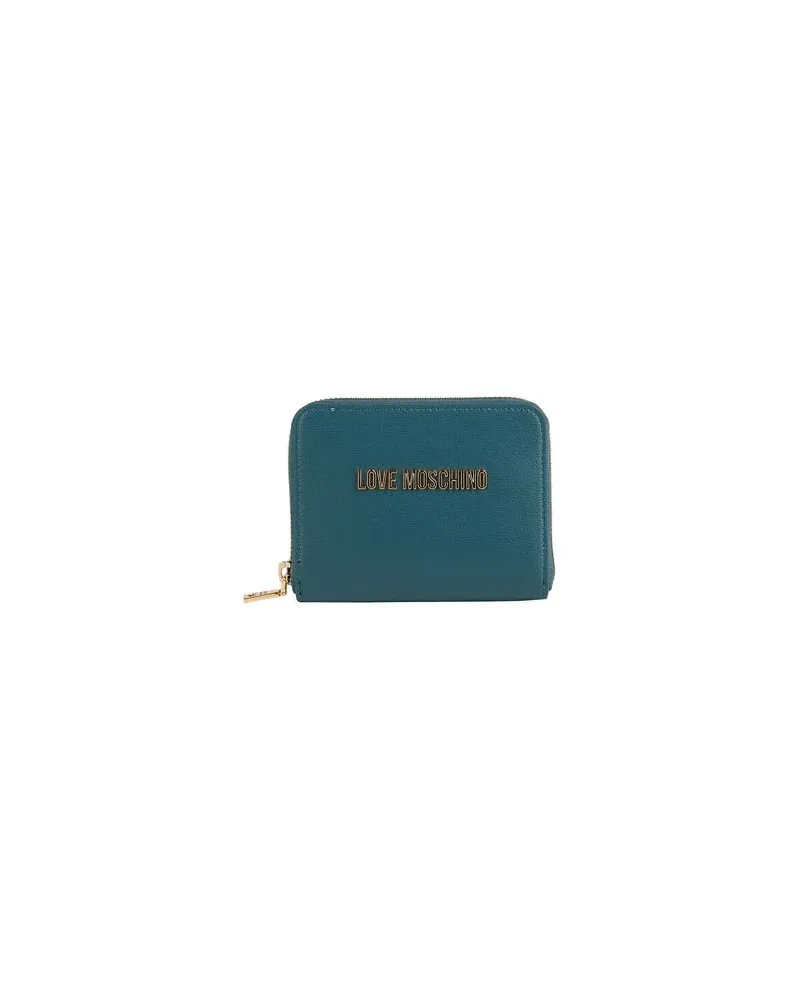 Moschino Kleinlederwaren - Brieftaschenauf YOOX.COM Aquamarin