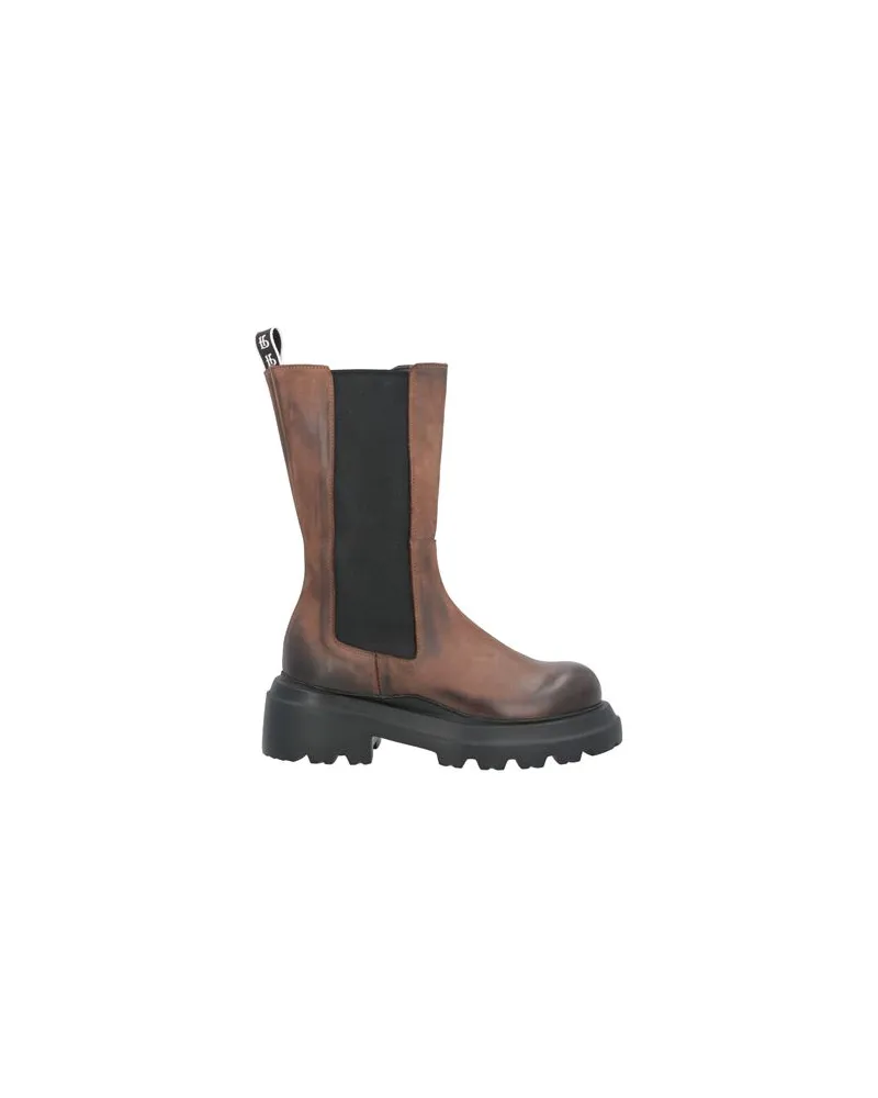 Roberto Botticelli SCHUHE - Stiefelettenauf YOOX.COM Dunkelbraun