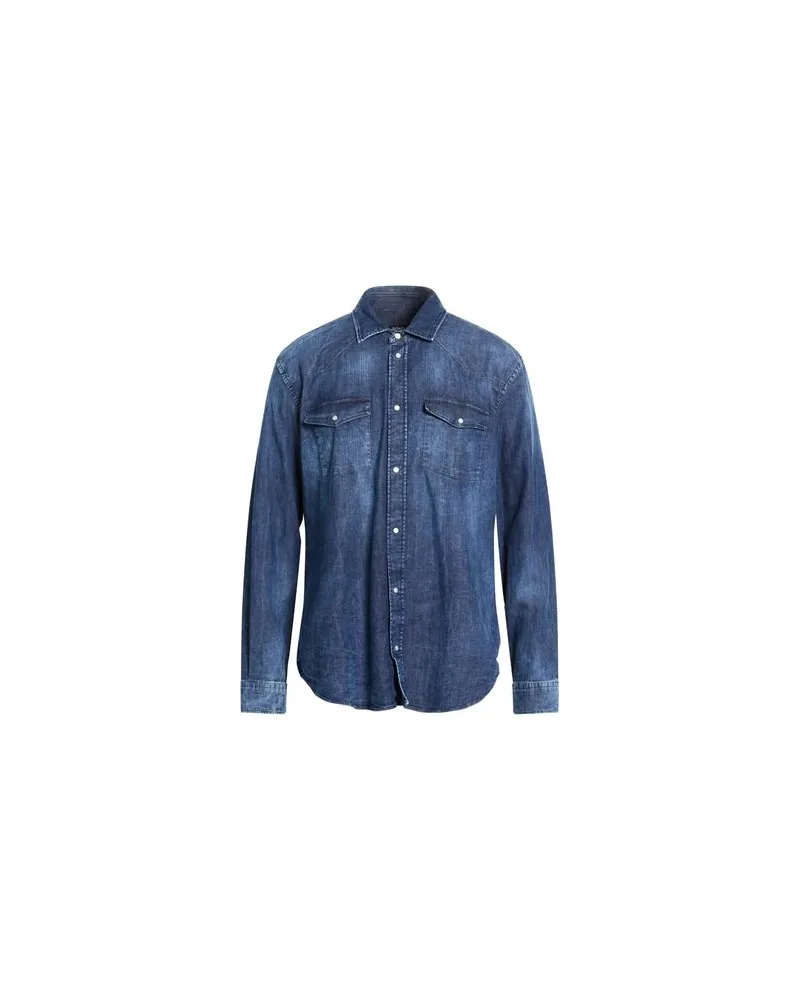 Dondup TOPS - Jeanshemdenauf YOOX.COM Blau