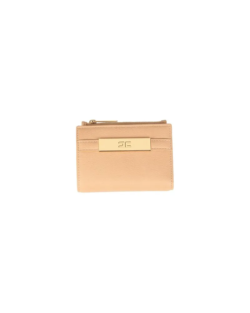 Elisabetta Franchi Kleinlederwaren - Brieftaschenauf YOOX.COM Beige