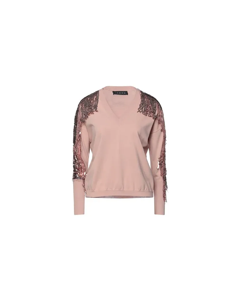 Icona By Kaos STRICKWAREN - Pulloverauf YOOX.COM Hellrosa