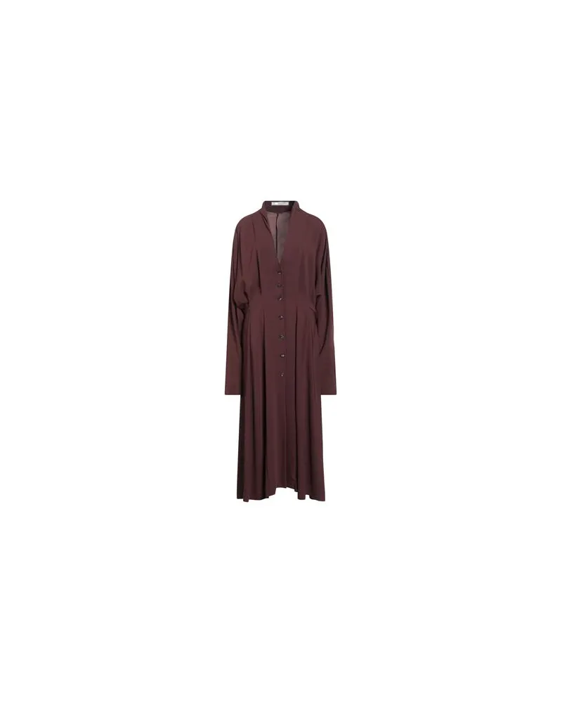 Philosophy Di Lorenzo Serafini KLEIDER - Maxi-Kleiderauf YOOX.COM Schokobraun