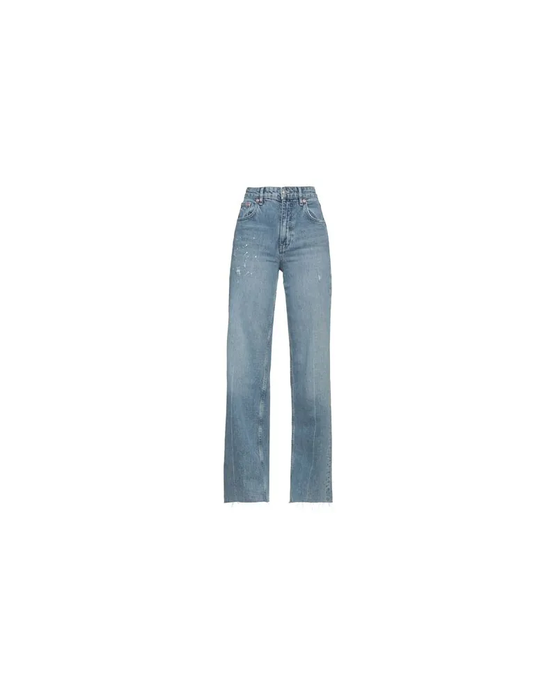 Maje HOSEN & RÖCKE - Jeanshosenauf YOOX.COM Blau