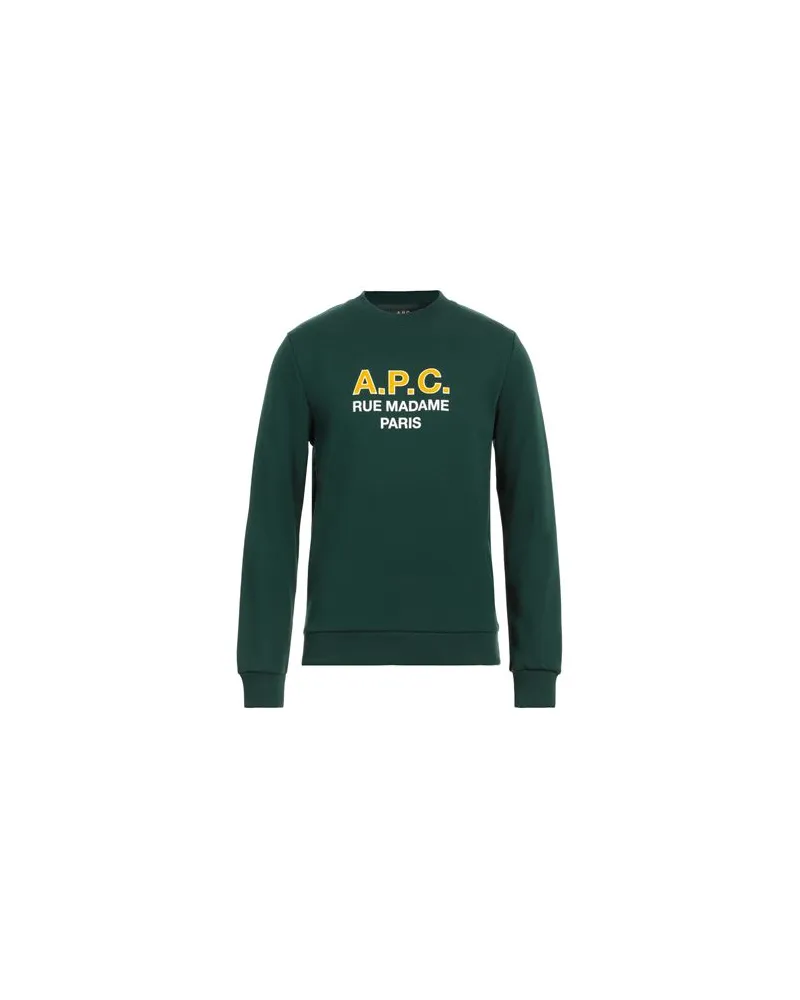 A.P.C. TOPS - Sweatshirtsauf YOOX.COM Grün
