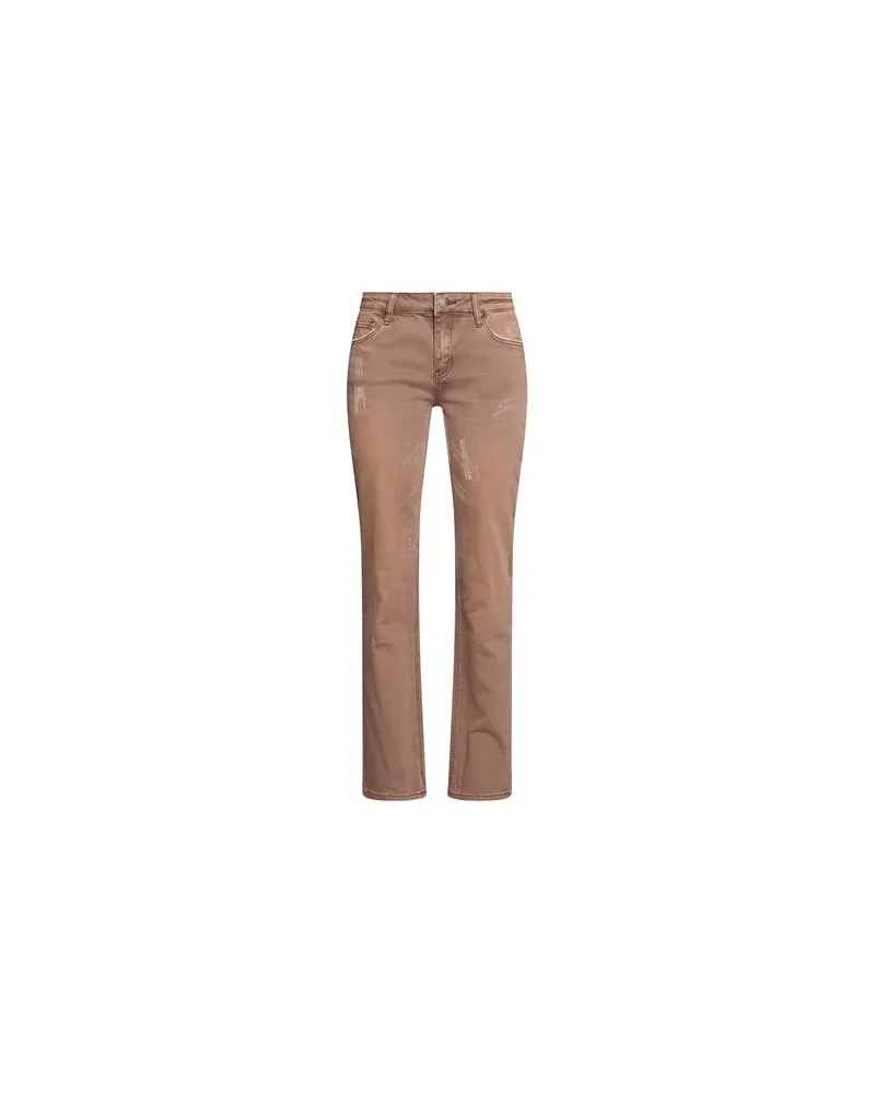 Guess HOSEN & RÖCKE - Jeanshosenauf YOOX.COM Braun