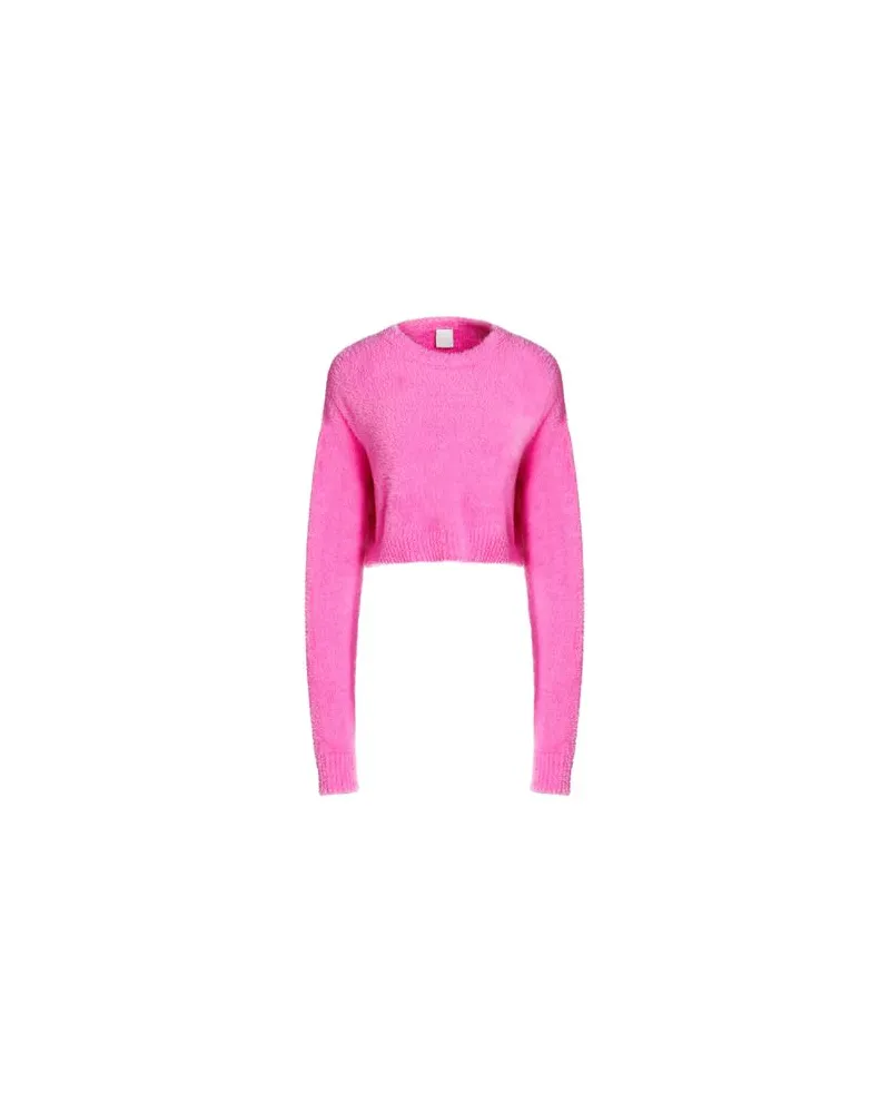 8 by Yoox KNITTED FURRY JUMPER - STRICKWAREN - Pulloverauf YOOX.COM Fuchsia