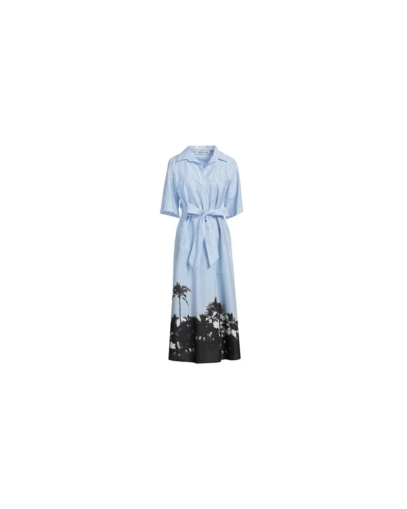 SHIRTAPORTER KLEIDER - Midi-Kleiderauf YOOX.COM Azurblau