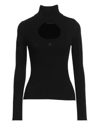 Courrèges Rollkragenpullover Schwarz