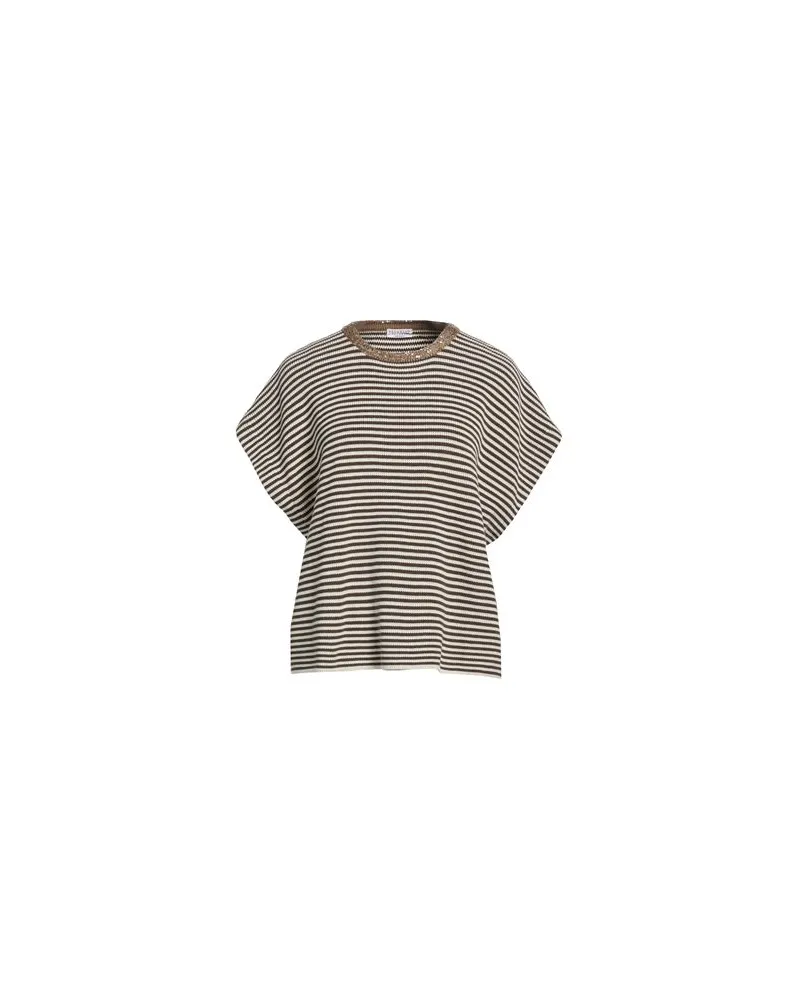 Brunello Cucinelli STRICKWAREN - Pulloverauf YOOX.COM Dunkelbraun