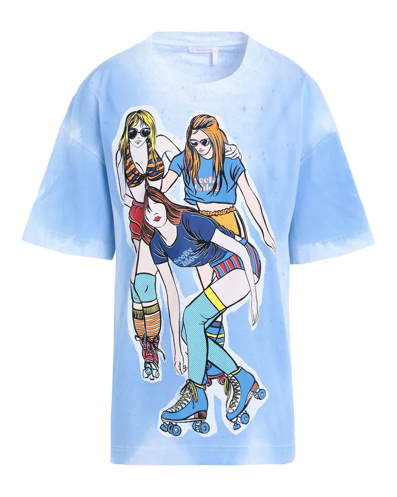 See by Chloé T-shirts Hellblau