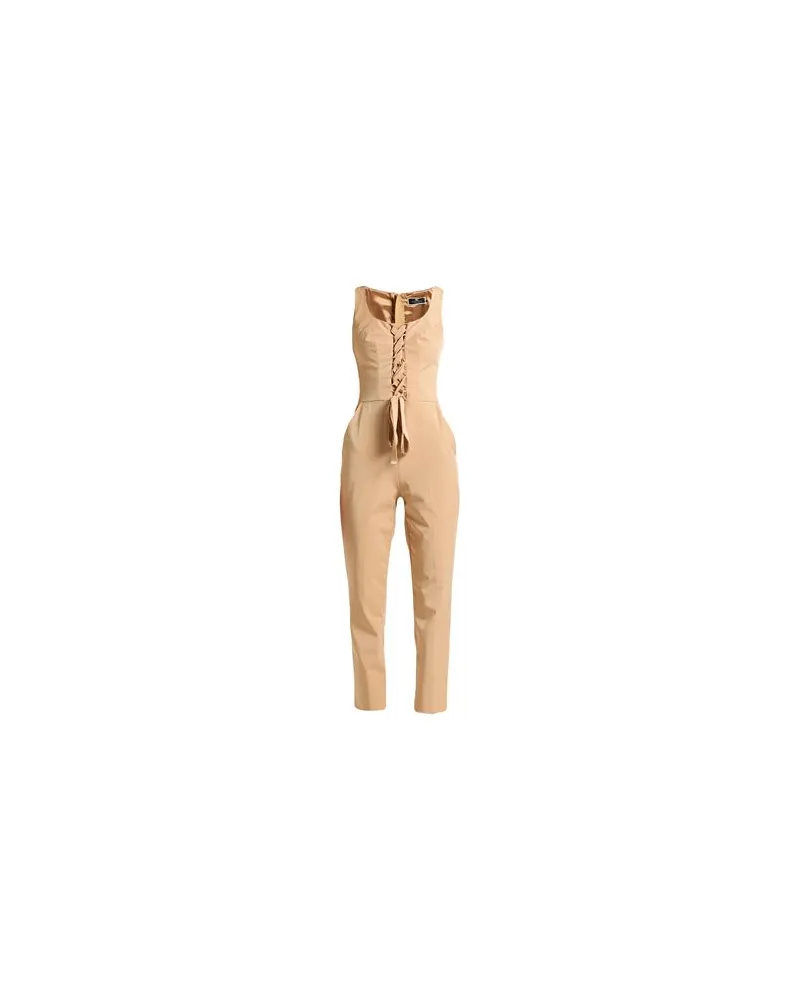 Elisabetta Franchi OVERALLS - Jumpsuitsauf YOOX.COM Sand