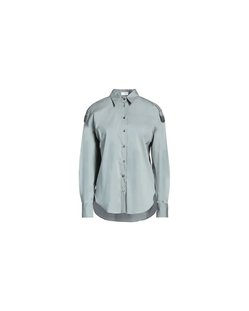 Brunello Cucinelli TOPS - Hemdenauf YOOX.COM Salbeigrün