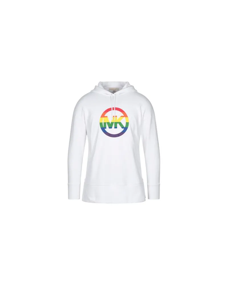 Michael Kors LOGO RNBOW ZIPPULLOVR   - TOPS - Sweatshirtsauf YOOX.COM Weiß