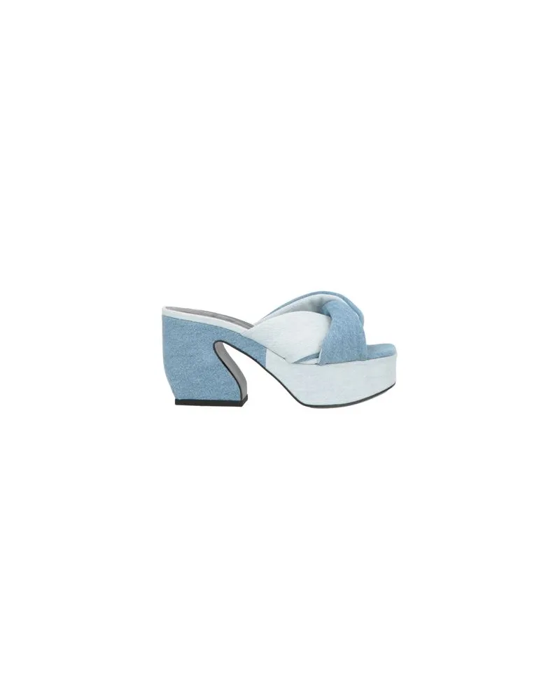 Sergio Rossi SCHUHE - Sandalenauf YOOX.COM Blau