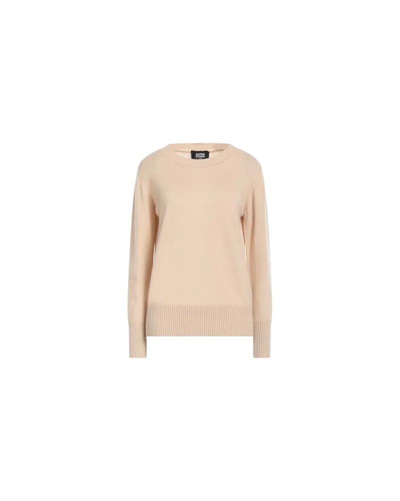 Alpha Studio STRICKWAREN - Pulloverauf YOOX.COM Beige
