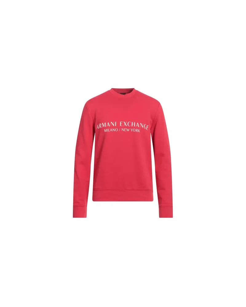 Armani Exchange TOPS - Sweatshirtsauf YOOX.COM Ziegelrot
