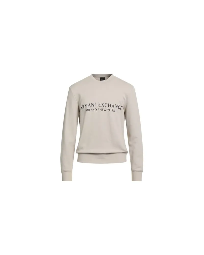 Armani Exchange TOPS - Sweatshirtsauf YOOX.COM Cremeweiß