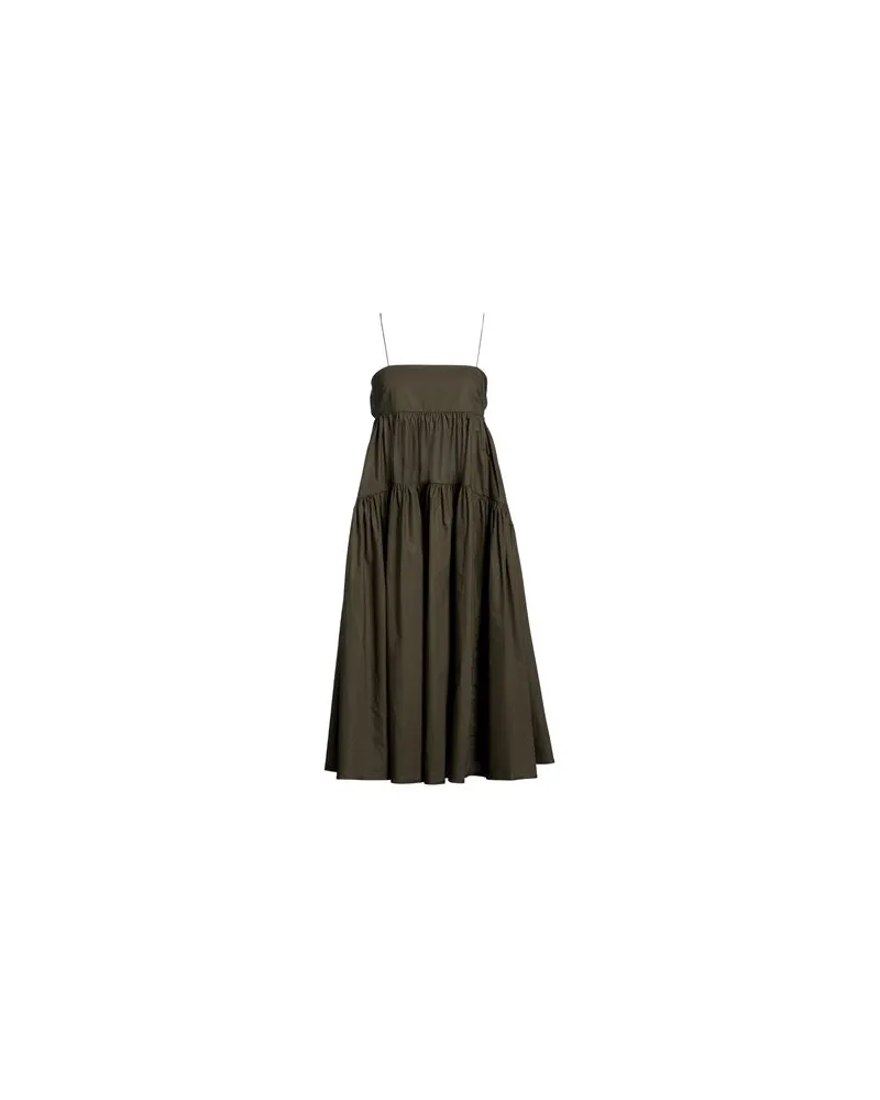 Cecilie Bahnsen KLEIDER - Midi-Kleiderauf YOOX.COM Dunkelgrün