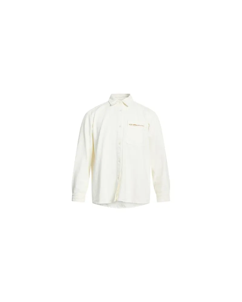 A.P.C. TOPS - Jeanshemdenauf YOOX.COM Elfenbein