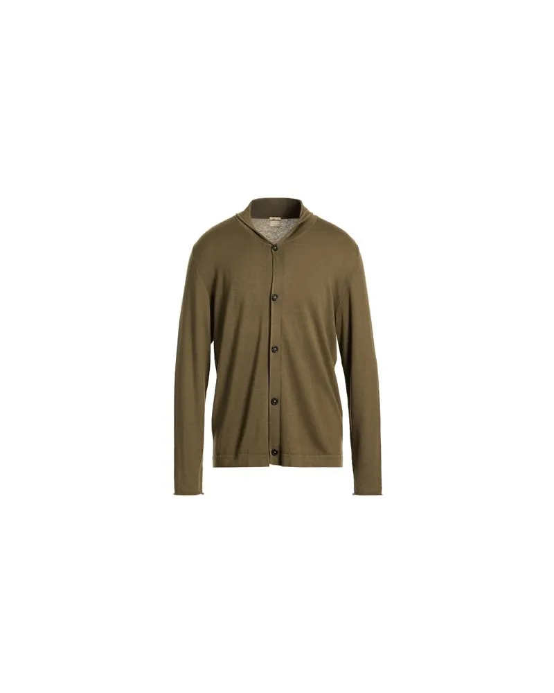 Massimo Alba STRICKWAREN - Strickjackenauf YOOX.COM Militärgrün