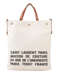 Saint Laurent Schultertasche Beige