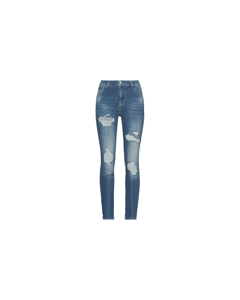 Philipp Plein HOSEN & RÖCKE - Jeanshosenauf YOOX.COM Blau