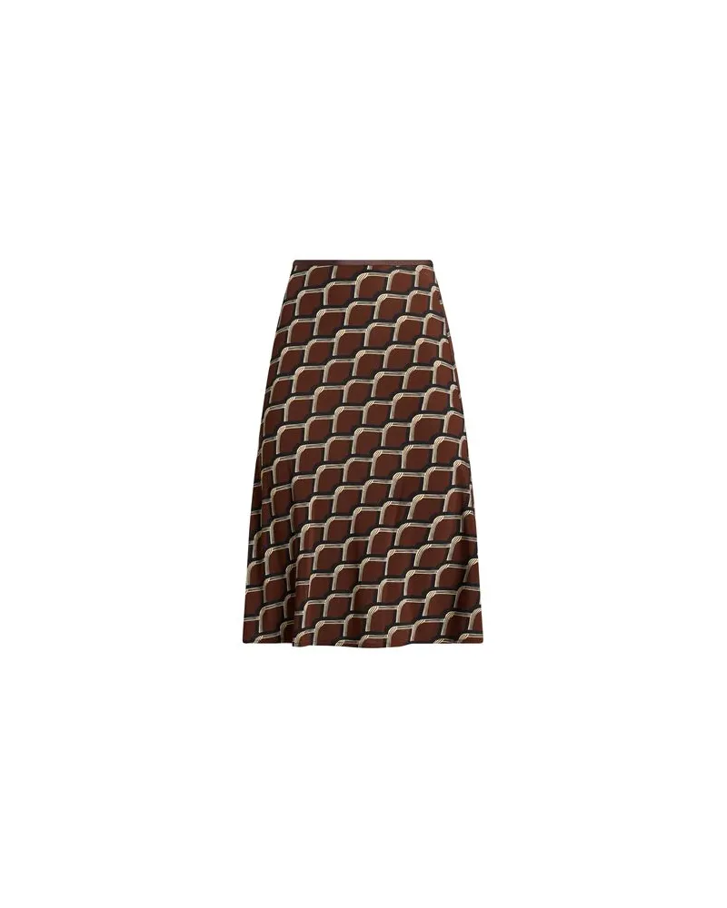 SIYU HOSEN & RÖCKE - Midi-Röckeauf YOOX.COM Dunkelbraun