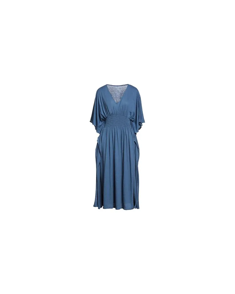 Majestic KLEIDER - Midi-Kleiderauf YOOX.COM Blau