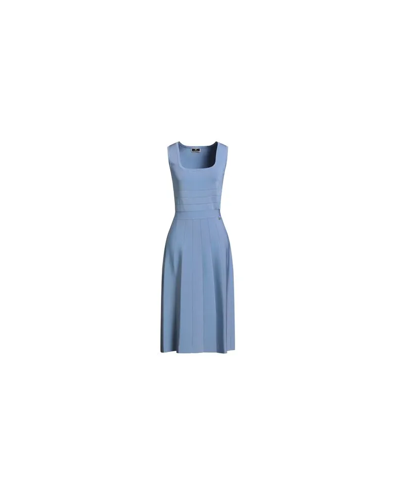 Elisabetta Franchi KLEIDER - Midi-Kleiderauf YOOX.COM Hellblau